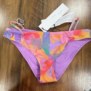Iro Hippie Boho Tie Dye Bikini Bottom Purple Small